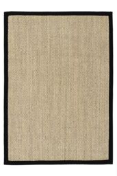 Origin s Sisal Rug Light Beige with Black Border 120x170 - Size: 160 cm x 230 cm - thumbnail 2