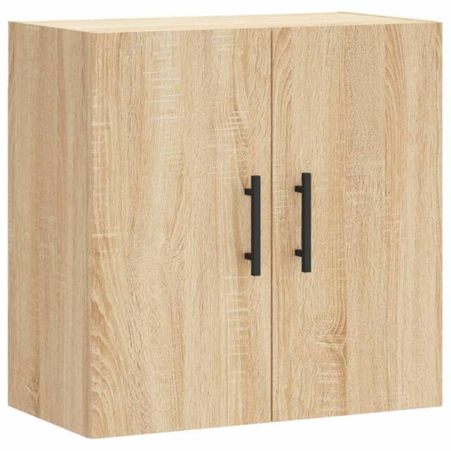 Berkfield Home Wall Cabinet Sonoma Oak 60x31x60 cm Engineered Wood in Brown - Size: 60 x 31 x 60 cm - image 1