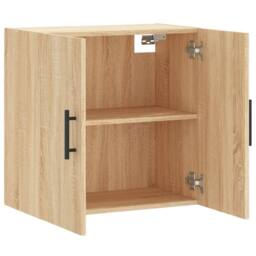 Berkfield Home Wall Cabinet Sonoma Oak 60x31x60 cm Engineered Wood in Brown - Size: 60 x 31 x 60 cm - thumbnail 6