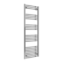 Bathroom Kingdom Capo Chrome Straight Heated Towel Rail 1800x500 in Silver