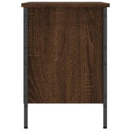 Berkfield Home Shoe Cabinet Brown Oak 69x35x50 cm Engineered Wood - Size: 69 x 35 x 50 cm - thumbnail 5