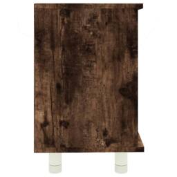 Berkfield Home Bathroom Cabinet Smoked Oak 60x32x53.5 cm Engineered Wood in Brown - thumbnail 6