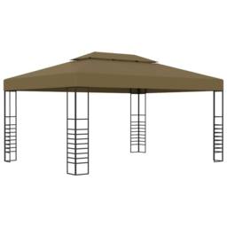 Berkfield Home Gazebo 3x4 m Taupe 180 g/m ² - thumbnail 2