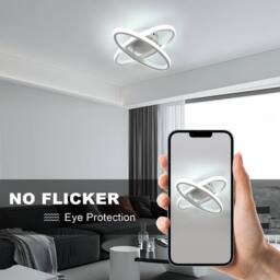 Pheashine White 30cm Square LED Ceiling Light 27W 6500K Minimalist Dual-Ellipse - thumbnail 5