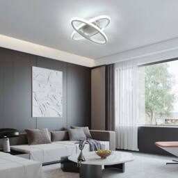 Pheashine White 30cm Square LED Ceiling Light 27W 6500K Minimalist Dual-Ellipse - thumbnail 8