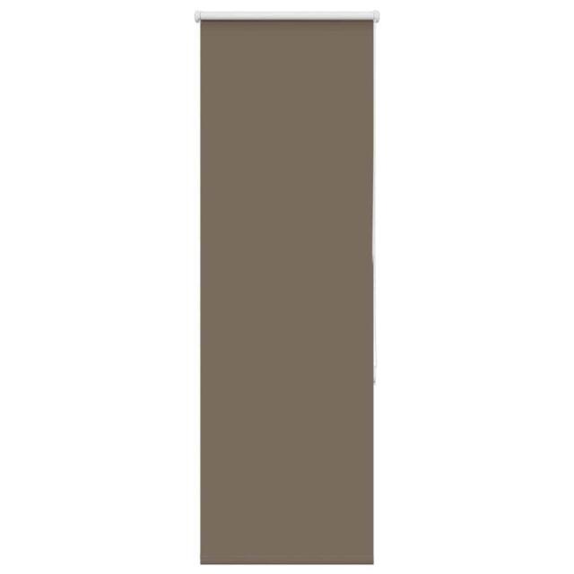 Berkfield Home Roller Blind Blackout Coffee 45x175 cm Fabric Width 40.7 cm Polyester in Brown - image 1