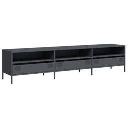 Berkfield Home TV Cabinet Anthracite 202x39x43.5 cm Cold-rolled Steel in Dark Grey