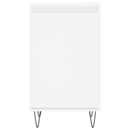 Berkfield Home Sideboards 2 pcs White 40x35x70 cm Engineered Wood in Black - Size: 40 x 35 x 70 cm - thumbnail 6