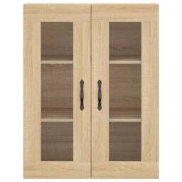 Berkfield Home Wall Mounted Cabinet Sonoma Oak 69.5x34x90 cm Engineered Wood in Light Oak - thumbnail 7