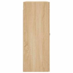 Berkfield Home Wall Mounted Cabinet Sonoma Oak 69.5x34x90 cm Engineered Wood in Light Oak - thumbnail 8