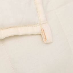 Berkfield Home Weighted Blanket Light Cream 155x220 cm 7 kg Fabric - thumbnail 5