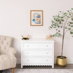 Melody Maison Multicoloured Teacup Wall Art With A Vintage Gold Frame - 40cm X 50cm - Size: 40 cm X 50 cm - thumbnail 6