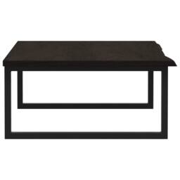 Berkfield Home Basin Shelf Wall Mounted Steel & Solid Wood Oak in Brown - thumbnail 5