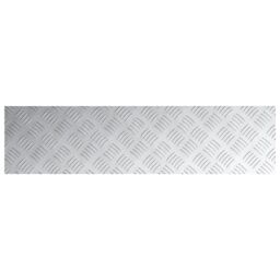 Berkfield Home Aluminium Checker Plates 2 pcs Anti-Slip 100x25 cm in Silver - Size: Medium - thumbnail 4