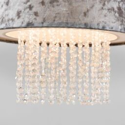 ValueLights Boland Silver Ceiling Pendant Droplets Shade - thumbnail 5