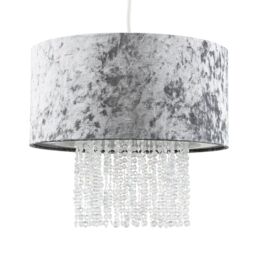 ValueLights Boland Silver Ceiling Pendant Droplets Shade - thumbnail 2