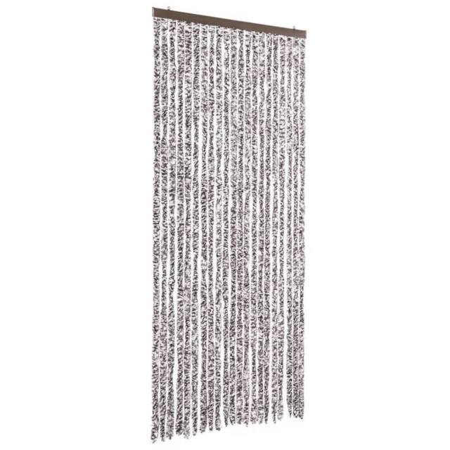 Berkfield Home Insect Curtain Brown & Beige 90x220 cm Chenille - image 1