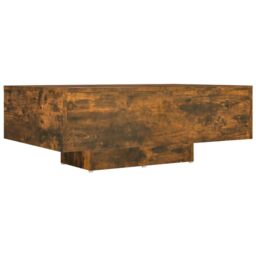 Berkfield Home Coffee Table Smoked Oak 85x55x31 cm Engineered Wood in Brown - Size: 85 x 55 x 31 cm - thumbnail 2
