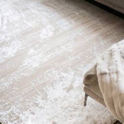 Kukoon Beige Marbled Abstract Pattern Soft Pile Living Room Area Rug - Size: 60 cm x 240 cm - thumbnail 2