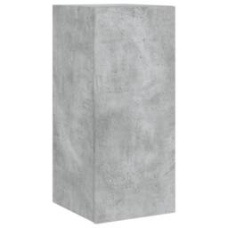 Berkfield Home TV Wall Cabinet with LED Lights Concrete Grey 30.5x35x70 cm - thumbnail 1