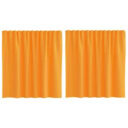 Berkfield Home Voile Curtains with Loops 2 pcs Orange 140x140 cm - thumbnail 3