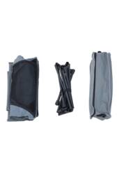 Living and Home Portable Heightened Backrest Folding Camping Chair in Grey - thumbnail 8