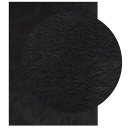 Berkfield Home Rug HUARTE Short Pile Soft & Washable Black 140x200 cm - Size: Medium - thumbnail 3