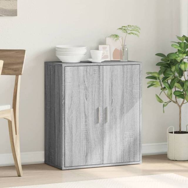 Berkfield Home Sideboard Grey Sonoma 79x38x80 cm Engineered Wood - Size: 79 x 38 x 80 cm - image 1