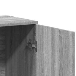 Berkfield Home Sideboard Grey Sonoma 79x38x80 cm Engineered Wood - Size: 79 x 38 x 80 cm - thumbnail 9