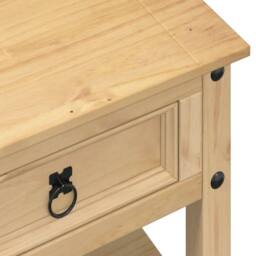 Berkfield Home Beautiful Coffee Table with Drawers Corona 100x48x45 cm Solid Woo in Brown - Size: 100 x 48 x 45 cm - thumbnail 7