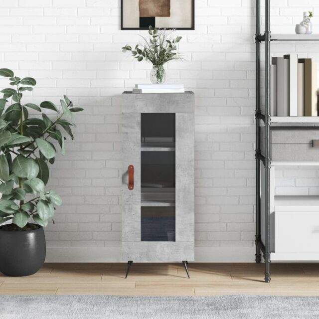 Berkfield Home Sideboard Concrete Grey 34.5x34x90 cm Engineered Wood - image 1