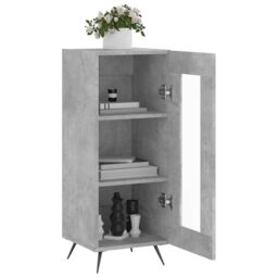 Berkfield Home Sideboard Concrete Grey 34.5x34x90 cm Engineered Wood - thumbnail 4