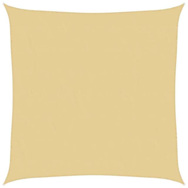 Berkfield Home Sun Shade Sail Sand 5x5 m 100% Polyester Oxford in Beige - image 1