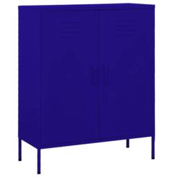 Berkfield Home Storage Cabinet Navy Blue 80x35x101.5 cm Steel - thumbnail 2