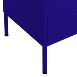 Berkfield Home Storage Cabinet Navy Blue 80x35x101.5 cm Steel - thumbnail 6