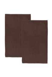 Catherine Lansfield 'Quick Dry Cotton' Bath Sheet Pair in Chocolate - thumbnail 3