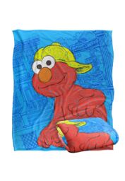 Sesame Street Big Elmo On The Street Silky Touch Super Soft Throw Blanket 152 X 127 cm in White - thumbnail 2