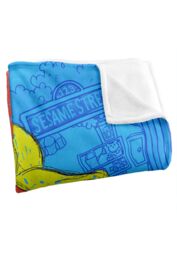 Sesame Street Big Elmo On The Street Silky Touch Super Soft Throw Blanket 152 X 127 cm in White - thumbnail 3