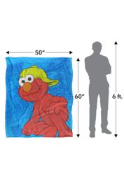 Sesame Street Big Elmo On The Street Silky Touch Super Soft Throw Blanket 152 X 127 cm in White - thumbnail 5