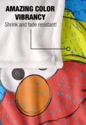 Sesame Street Big Elmo On The Street Silky Touch Super Soft Throw Blanket 152 X 127 cm in White - thumbnail 4