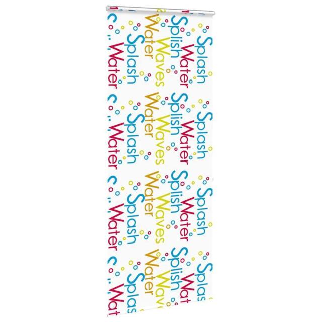 Berkfield Home Shower Roller Blind with Cassette 110x240 cm Fabric Width 106 cm in White - image 1