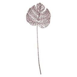 VFM e-Store Christmas Glitter Stem Decoration 65cm x 22cm Rose Gold X 1 - Size: 65 cm x 22 cm - thumbnail 1