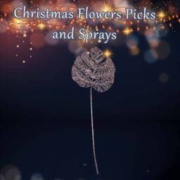 VFM e-Store Christmas Glitter Stem Decoration 65cm x 22cm Rose Gold X 1 - Size: 65 cm x 22 cm - thumbnail 3