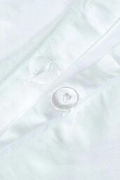 Homescapes Cotton Cot Bed Duvet Cover Set 200 Thread Count in White - thumbnail 4
