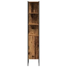 Berkfield Home Bathroom Cabinet Old Wood 33x33x185, 5 cm Engineered Wood in Brown - thumbnail 6