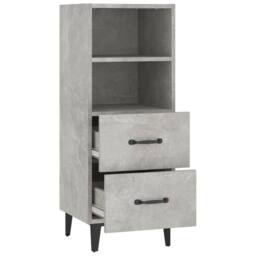 Berkfield Home Sideboard Concrete Grey 34.5x34x90 cm Engineered Wood - thumbnail 7