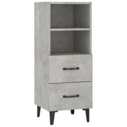 Berkfield Home Sideboard Concrete Grey 34.5x34x90 cm Engineered Wood - thumbnail 3