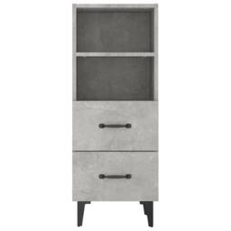 Berkfield Home Sideboard Concrete Grey 34.5x34x90 cm Engineered Wood - thumbnail 6