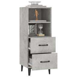 Berkfield Home Sideboard Concrete Grey 34.5x34x90 cm Engineered Wood - thumbnail 5