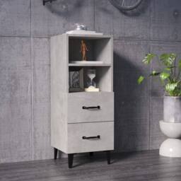 Berkfield Home Sideboard Concrete Grey 34.5x34x90 cm Engineered Wood - thumbnail 2